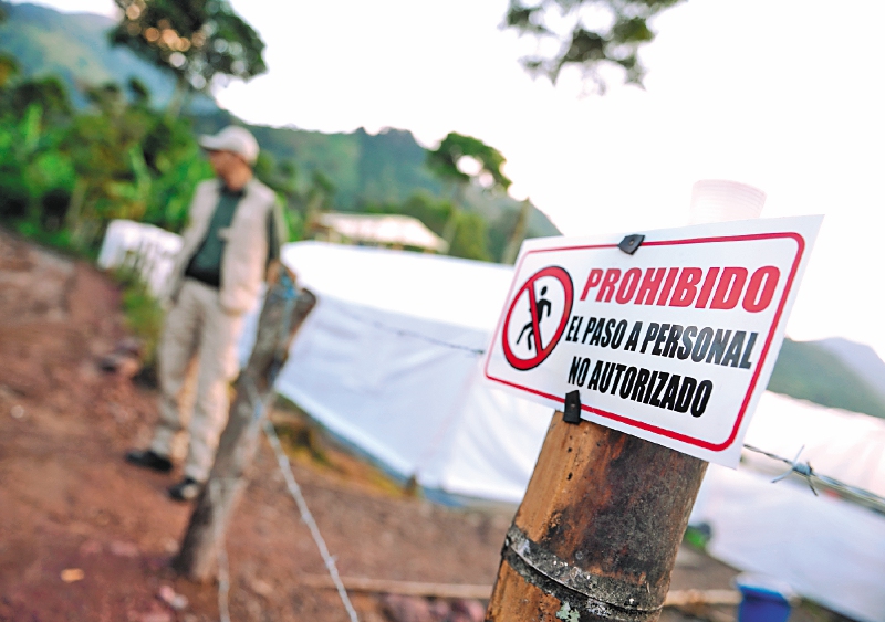 Esta es la entrada a una de las zonas veredales ubicadas en el departamento de Tolima. / Mauricio Alvarado.