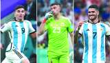 “Dibu”, De Paul y Julián Álvarez, las claves del equipo de Scaloni y Messi