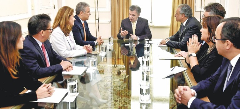 Detalles del empalme entre los gobiernos Santos y Duque