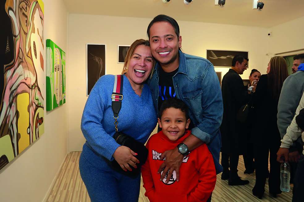 Orlando Liñán, Maximiliano Liñán y Tita Contreras