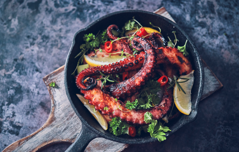 Esta es la receta y los ingredientes para preparar ceviche de pulpo