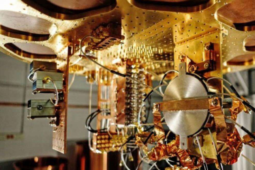 Prototipo de un computador quántico de Google. 