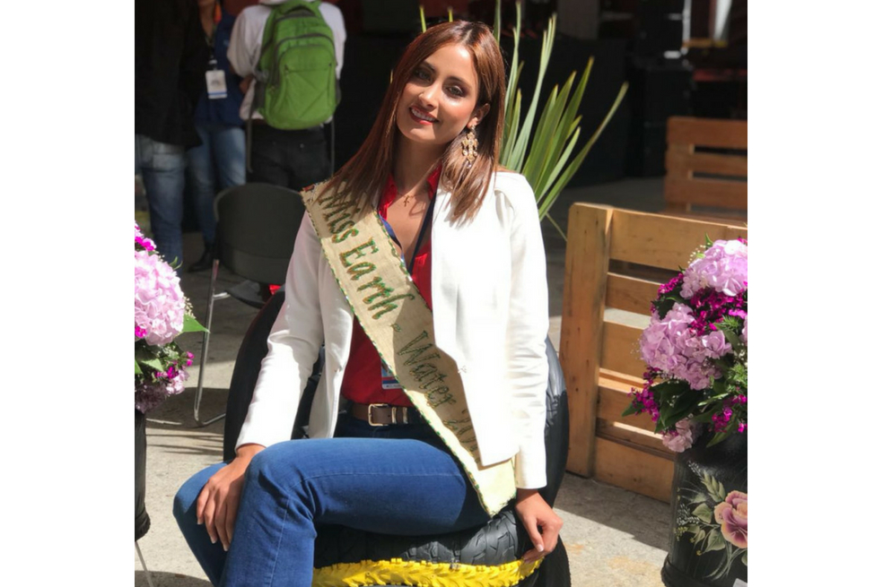 Juliana Franco fue coronada como virreina, en el caso de Miss Earth "Señorita Tierra y agua", en octubre del año pasado en Filipinas. / Cortesía Miss Earth