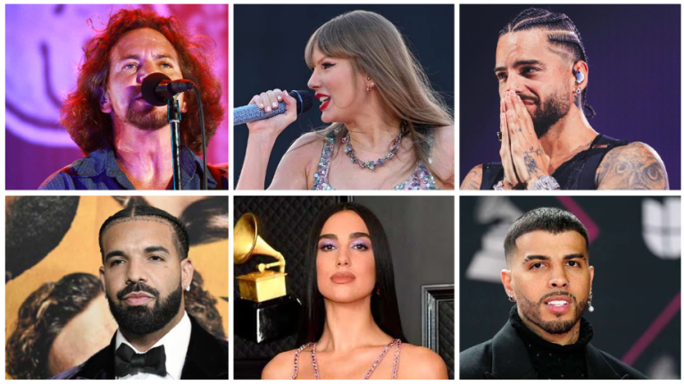 Pearl Jam, Taylor Swift, Dua Lipa, Drake, Maluma y más estrenos musicales este viernes