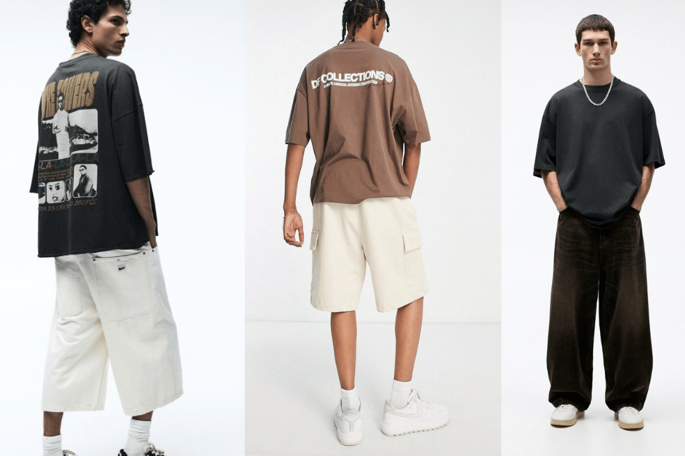 5 outfits con camisetas oversize para hombre en tendencia este 2024