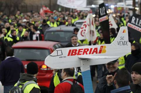Iberia enfrenta una de las mayores huelgas de su historia