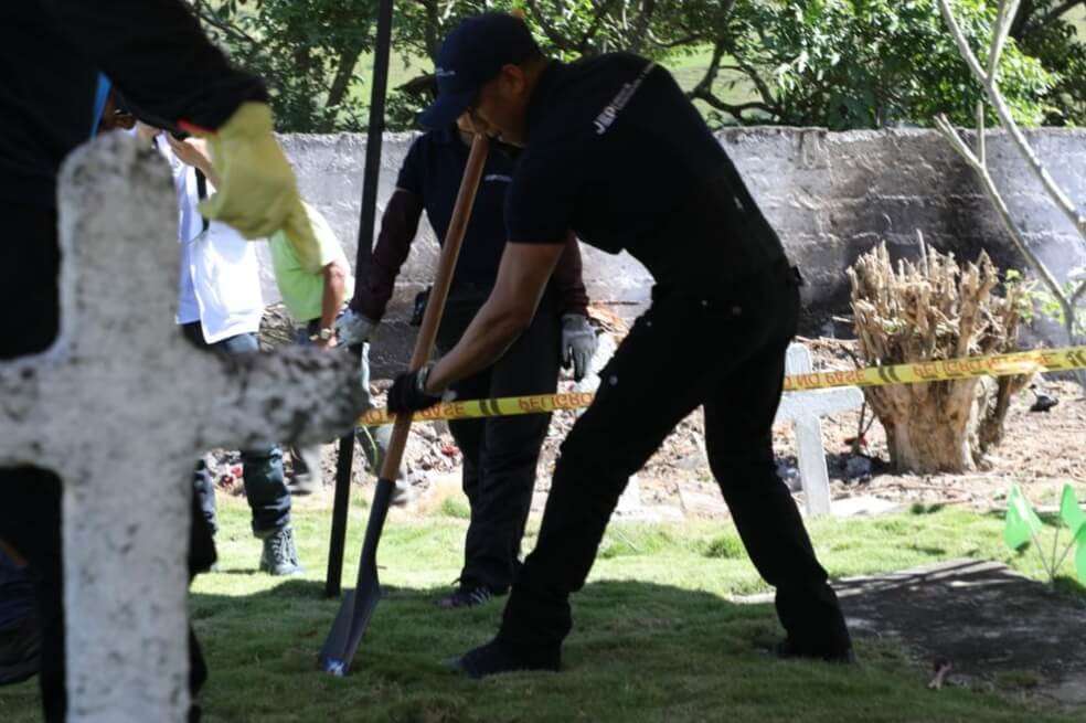 La exhumación fue ordenada luego que militares dijeran que allí enterraron a la mayoría de víctimas civiles presentadas como bajas en combate de la Brigada XI. / JEP