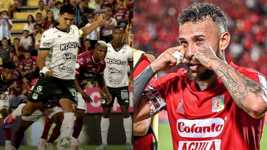 Fredy Montero y Duván Vergara, delanteros de Cali y América, respectivamente.