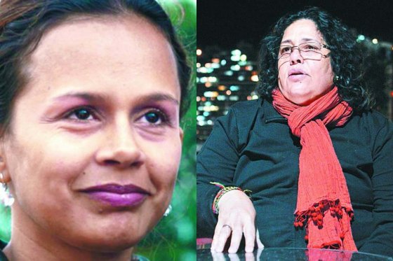 Mayerlis Angarita, candidata a la Alcaldía de San Juan Nepomuceno. || La líder de víctimas Soraya Bayuelo. / Archivo El Espectador