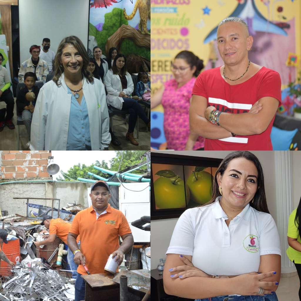 María del Pilar Echeverri, Jaime Abello, Ever Roncallo y Diana Castro.