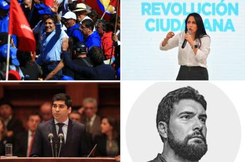 El “Bukele ecuatoriano” y otras figuras de la campaña a la presidencia en Ecuador