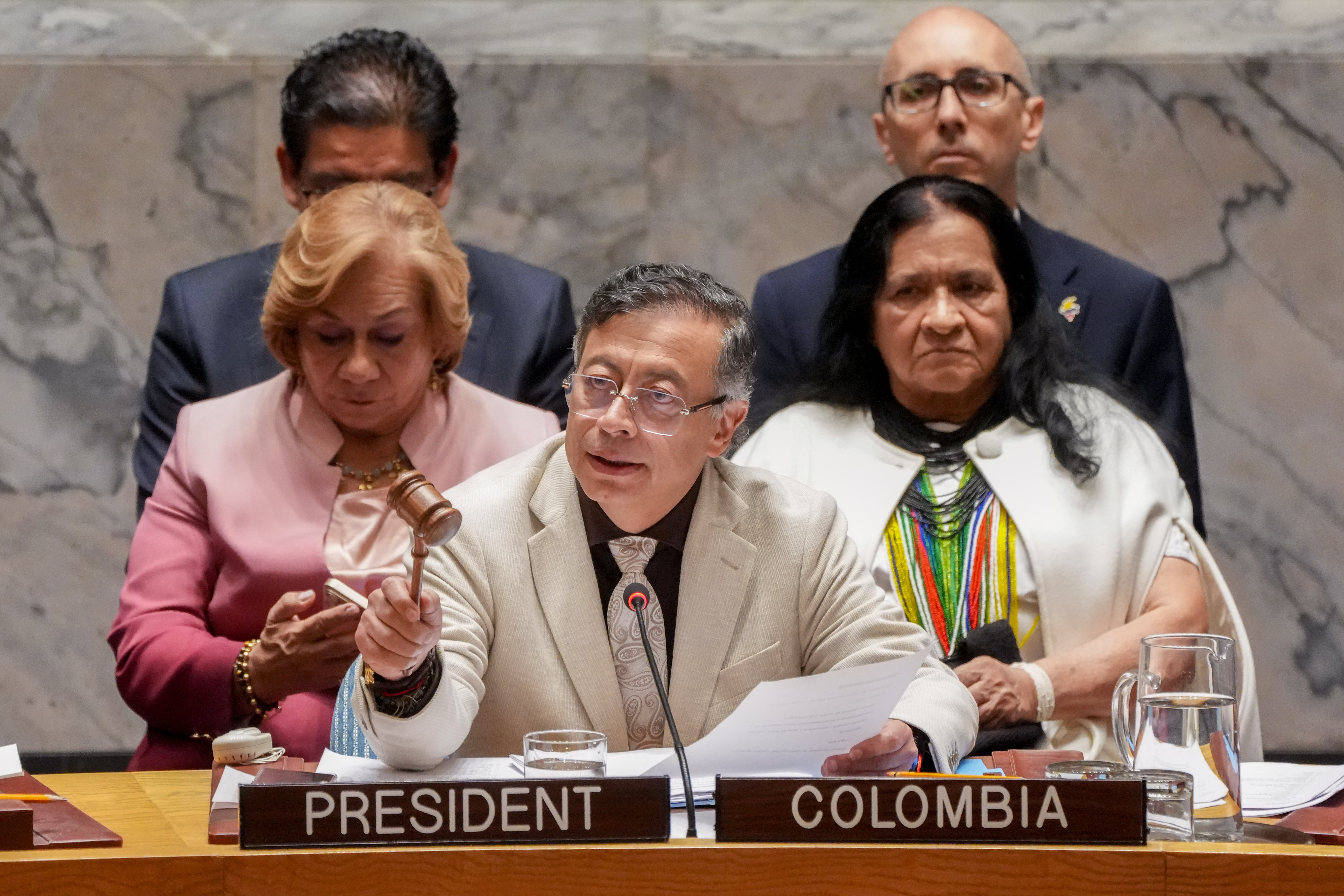 Presidente Petro en el Consejo de Seguridad de las Naciones Unidas (ONU) sobre el Medio Oriente.