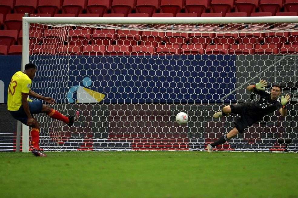 Yerry Mina, Dávinson Sánchez y Edwin Cardona fallaron sus cobros en la serie de penaltis.