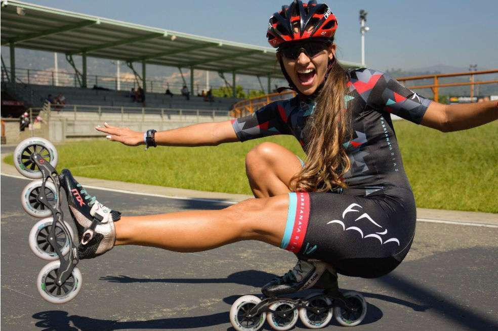 Fabriana Arias, la 13 veces campeona mundial de patinaje sobre ruedas. / Cortesía