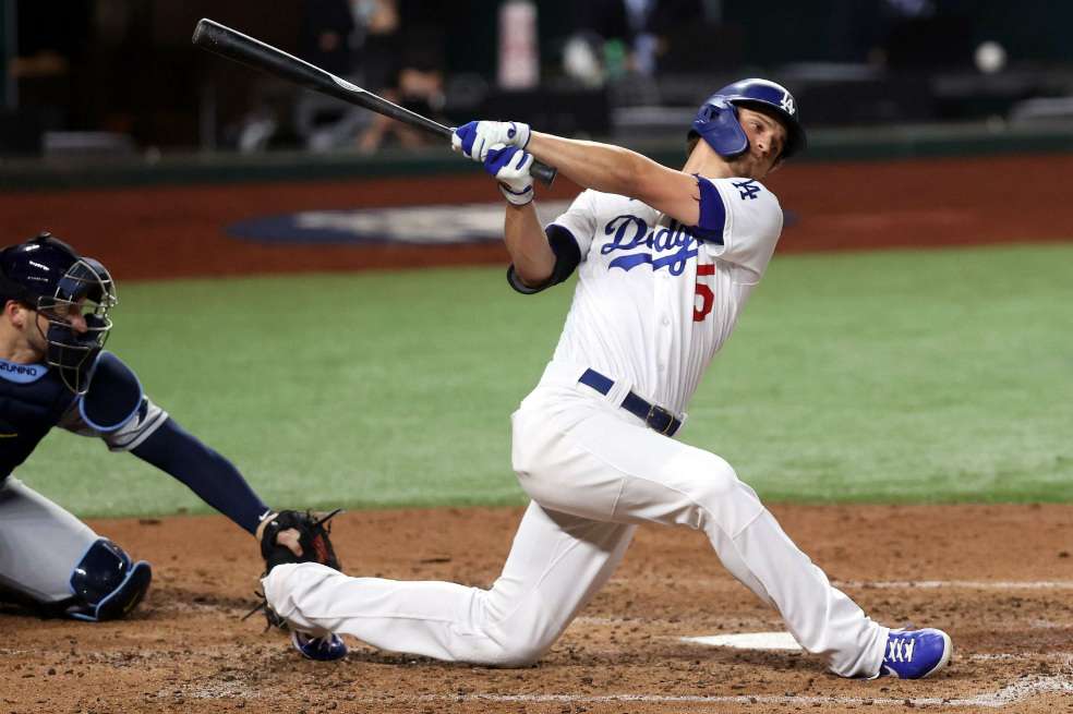 Corey Seager, el paracortos de los Dodgers de Los Ángeles, mejor jugador de la Serie Mundial 2020.