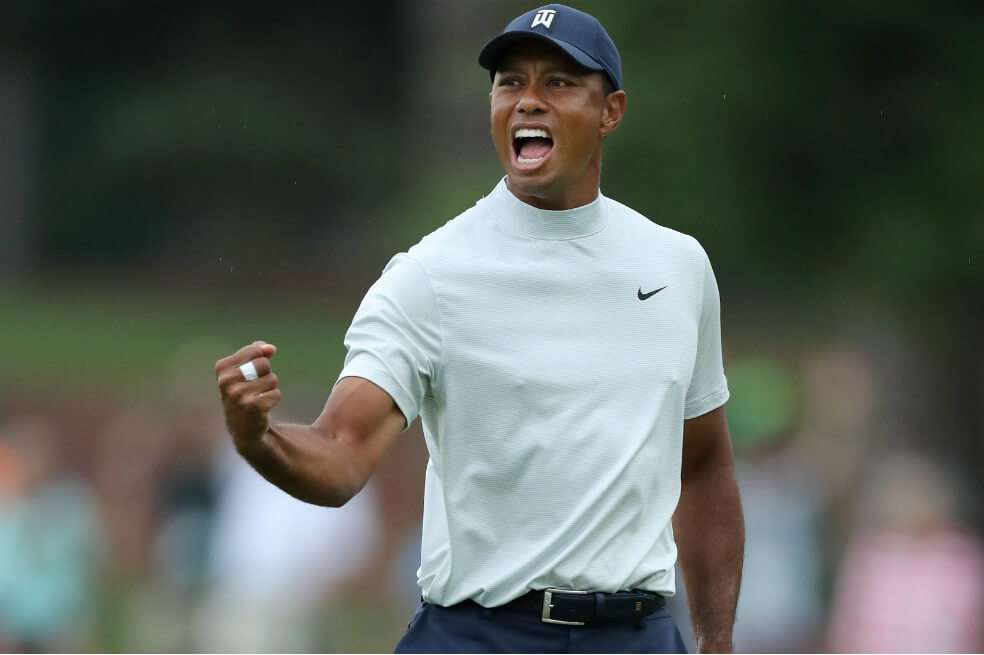 Tiger Woods, la sensación en la segunda jornada del Masters de Augusta. / AFP