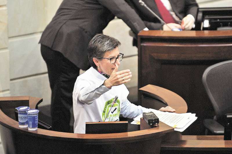 La excongresista Claudia López le pidió al Gobierno hace un par de semanas que radicara los mensajes de urgencia para los proyectos. / Óscar Pérez - El Espectador