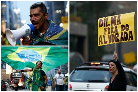 Protestas contra juicio a Rousseff bloquean carreteras en Brasil
