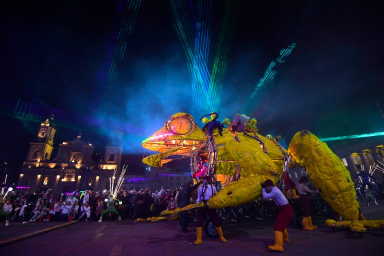 Así es el “árbol de la abundancia”, el “show” navideño más grande de Bogotá