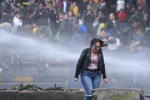 Nuevos choques entre Esmad y estudiantes de U. Javeriana