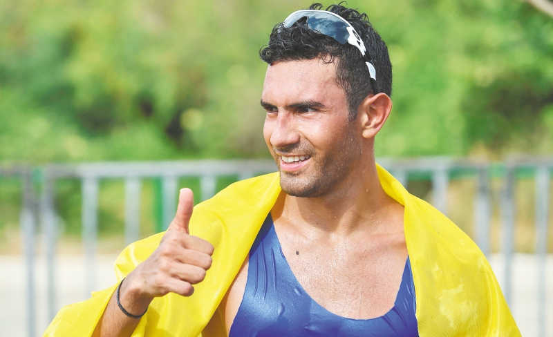 El atleta huilense fue campeón del mundo el año pasado en el evento que se llevó a cabo en Londres, Inglaterra. / AFP