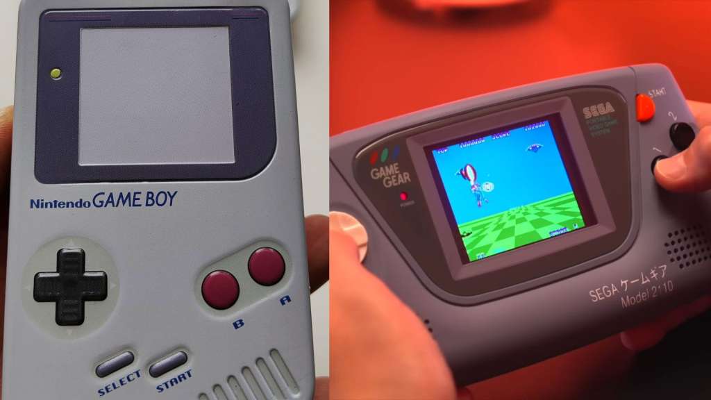 Nintendo Game Boy y Sega Game Gear, dos rivales acérrimos en el mercado de las consolas portátiles.