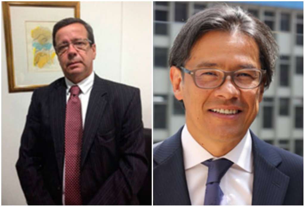 Andrés Augusto Castro nuevo director de la Unidad de Restitución de Tierras y Rubén Silva Gómez, Superintendente de Notariado y Registro / Redes sociales