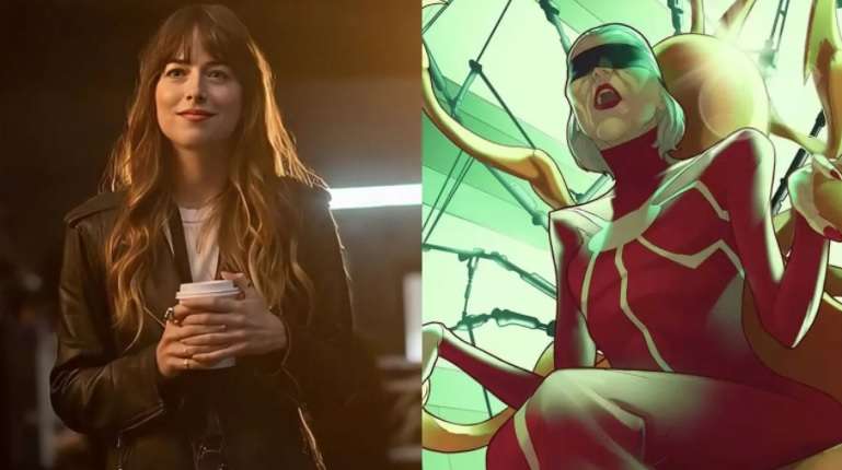 En los cómics, Madame Web es una anciana con miastenia gravis, lo que hace que, a pesar de gozar de poderes sobrenaturales de gran magnitud.