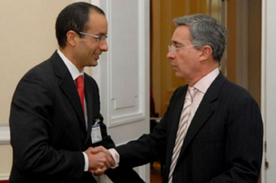 Marcelo Odebrecht y Álvaro Uribe. /Casa de Nariño
