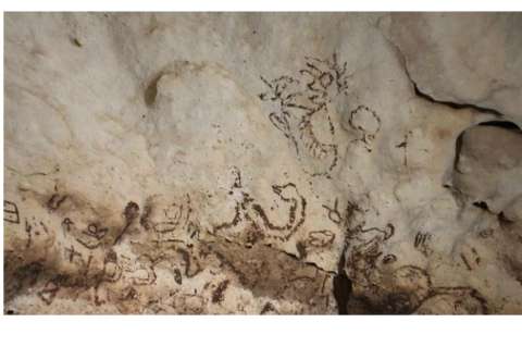 Descubren cueva con tesoro de pinturas rupestres mayas en sureste de México