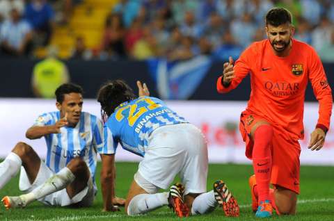 Pálido empate de Barcelona en Málaga