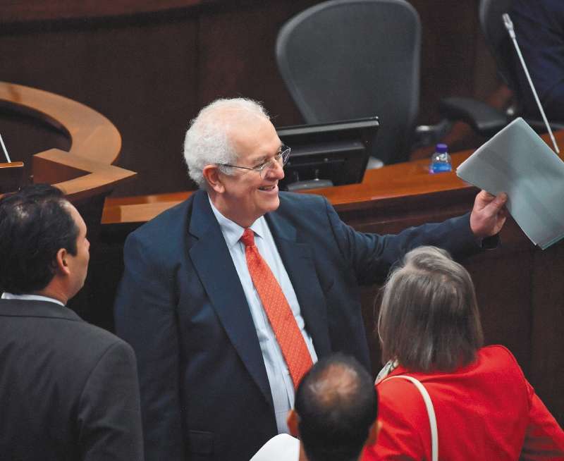 José Antonio Ocampo, ministro de Hacienda, durante la aprobación de la reforma tributaria en el Congreso el pasado 16 de noviembre.