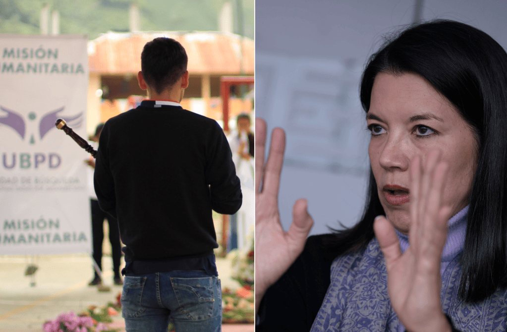 Luz Janeth Forero (der), directora de la Unidad de Búsqueda de Desaparecidos.