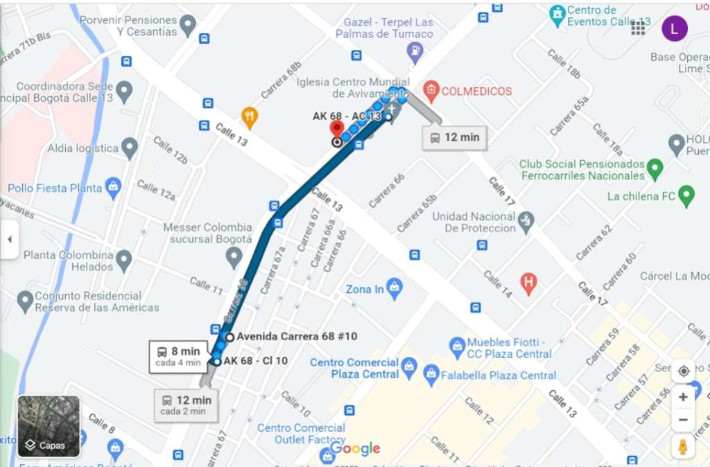 Tramo donde entrarán a operar los nuevos carriles.