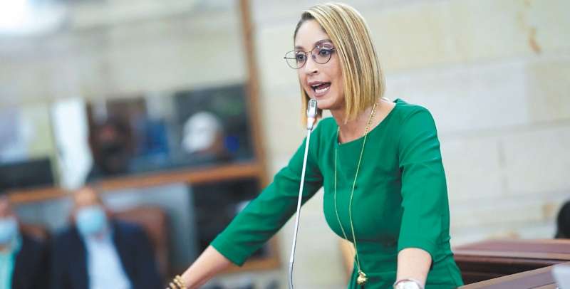  El 20 de julio de 2021, Jennifer Arias fue elegida presidenta de la Cámara de Representantes. Luego del escándalo por su presunto plagio, no volvió a aspirar al legislativo. / Congreso