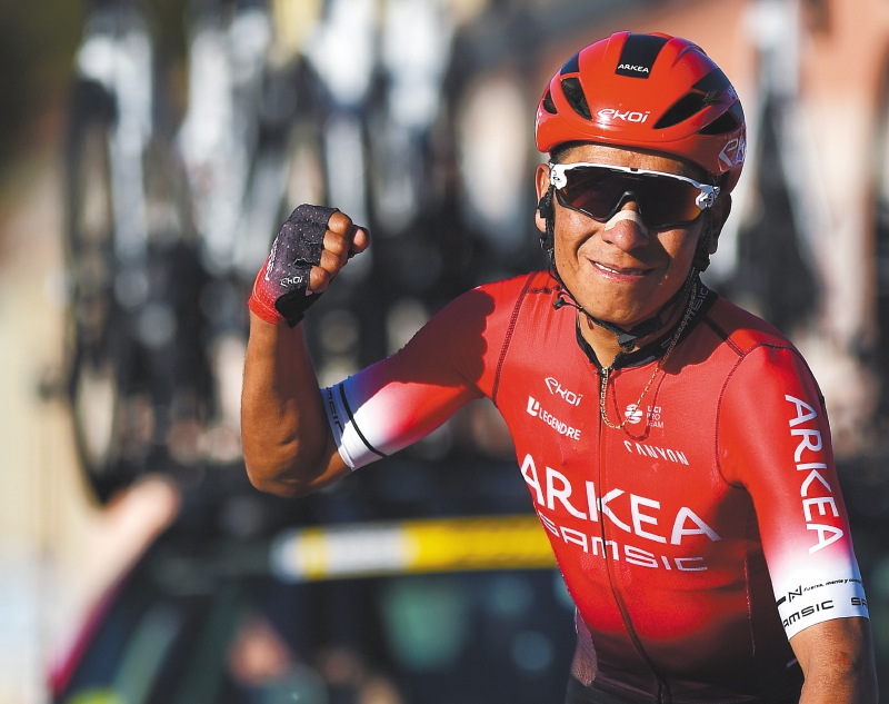 Nairo Quintana quedó segundo en la etapa reina de la Vuelta a Cataluña por detrás de Joao Almeida.
