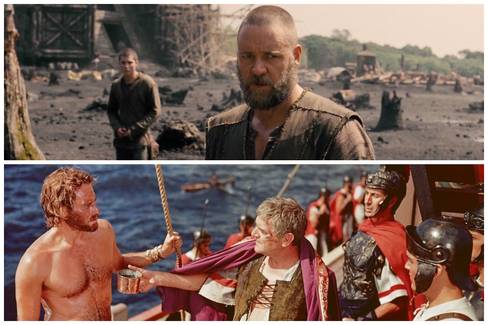 Russell Crowe interpreta a Noé en el filme homónimo, estrenado en marzo en Estados Unidos. ‘Ben-Hur’ (1959) fue protagonizada por Charlton Heston, Jack Hawkins y Haya Harareet.