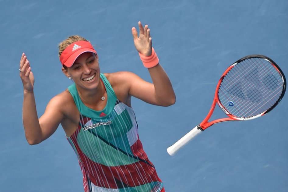 Angelique Kerber clasificó a semifinales en el Abierto de Australia. Foto: AFP