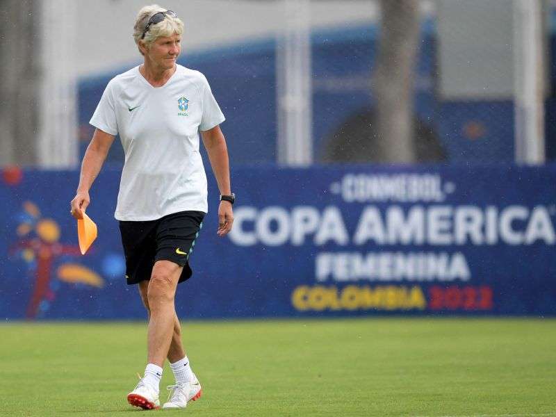 La entrenadora sueca Pia Sundhage dirigió la selección de Estados Unidos y ahora a la de Brasil. / AFP