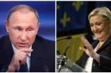 Putin se reunió con la candidata derecha Marine Le Pen