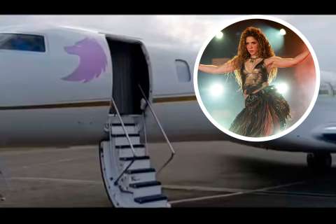 El lujoso avión de Shakira. Así es el interior del jet donde viajan Milan y Sasha