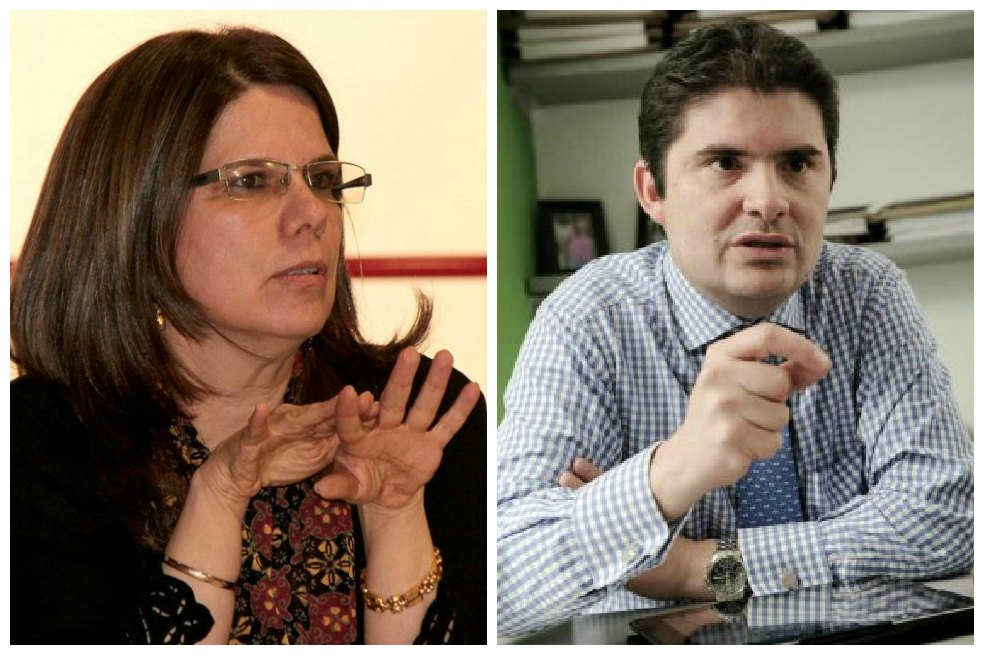 La secretaria de Hábitat, Maria Mercedes Maldonado y el viceministro de Vivienda, Luis Felipe Henao. / Archivo