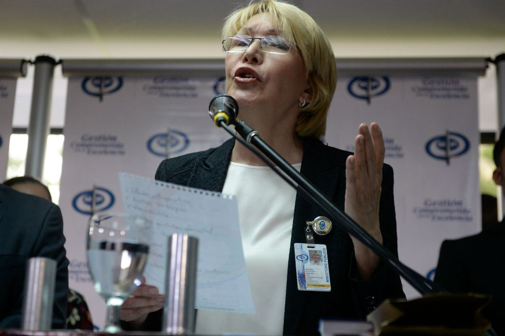 la fiscal de Venezuela, Luisa Ortega Díaz. / AFP