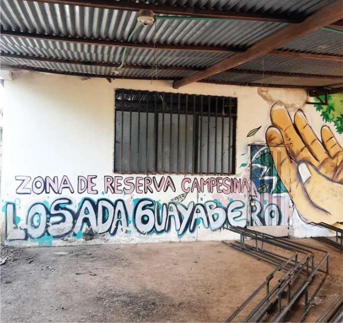 Patio de la casa de ASCAL-G.