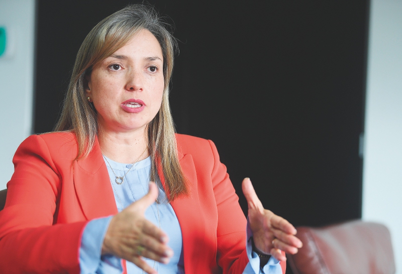 La superintendente de Transporte, Carmen Ligia Valderrama. / Cristian Garavito - El Espectador