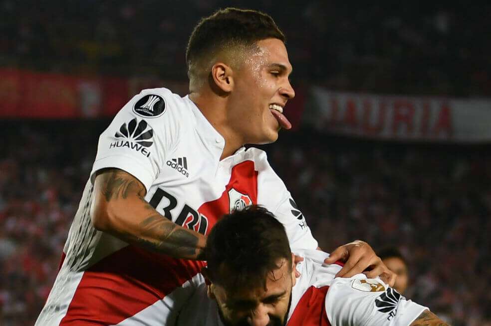 Juan Fernando Quintero, mediocampista de River Plate. / AFP