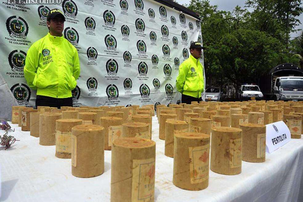 La carga detonada en la vía a Chicosito fueron 110 kilos de Pentolita.