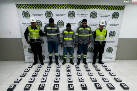 Capturan en Magdalena a tres hombres señalados de camuflar cocaína en contenedores