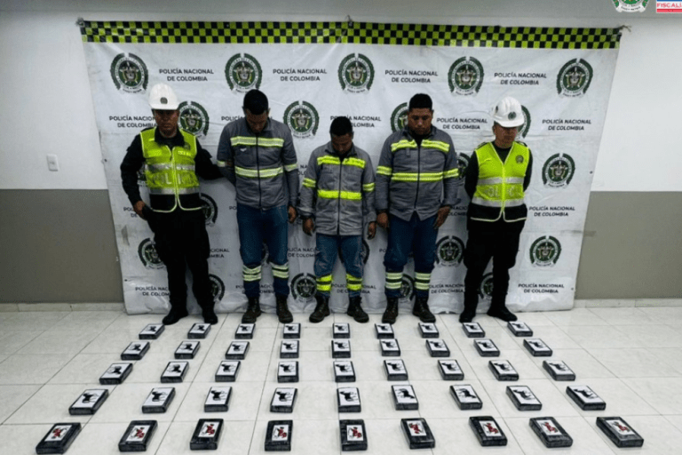 Capturan en Magdalena a tres hombres señalados de camuflar cocaína en contenedores