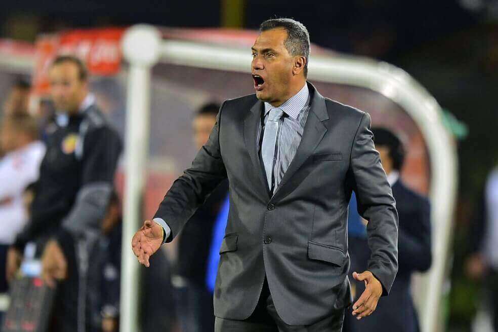 Hernán Torres, entrenador del Deportes Tolima. / AFP